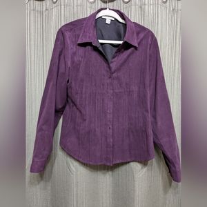 Women's XL Silk lined Suede top